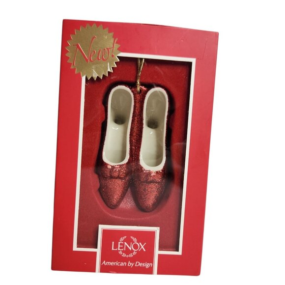 Lenox Wizard of Oz There's No Place Like Home Red Slippers Ornament - Picture 5 of 11